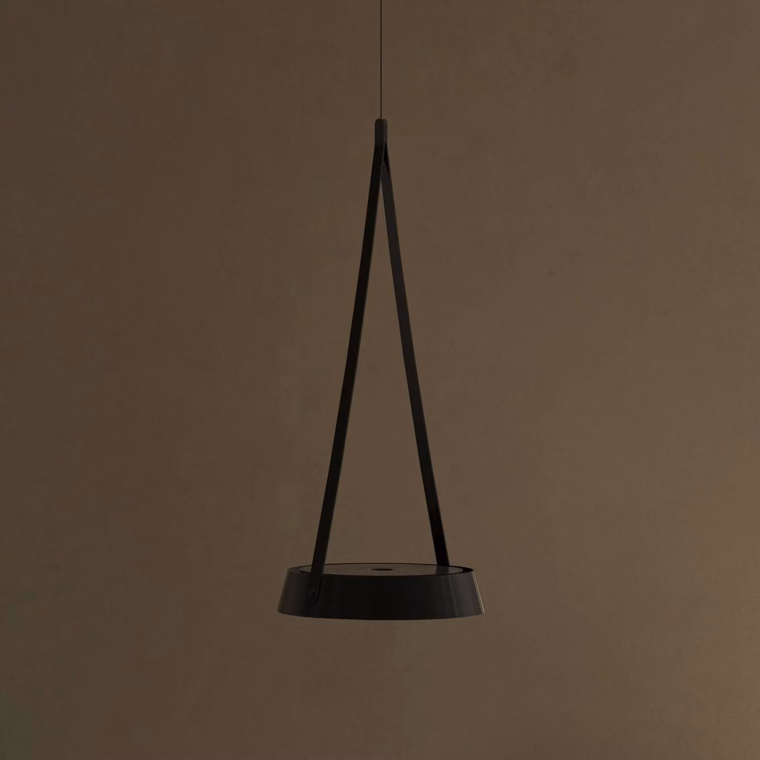Sigor Lampada LED a sospensione Mahina, nero, Ø 17 cm, metallo, CCT dimmerabile, Nero, Soggiorno / Sala da pranzo, Alluminio, Moderno