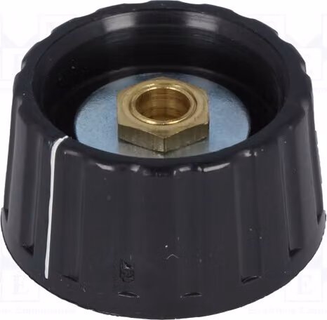 1 manopola rotante Kuntoff con indicatore, diametro albero: 6 mm, dimensioni: 36 x 18,5 mm, codice prodotto: 334.61. Manopole rotanti per macchine utensili