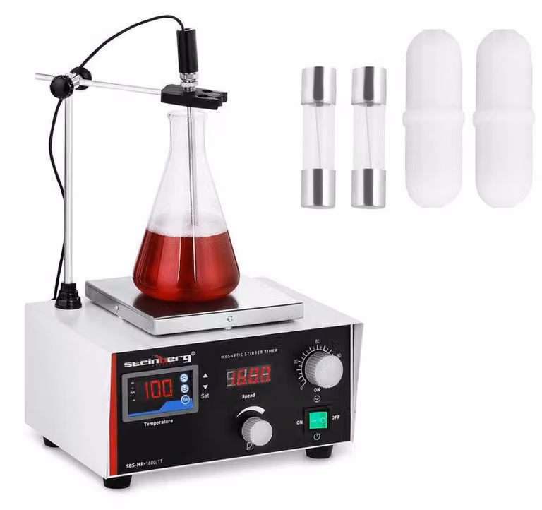 Agitatore magnetico – Miscelatore da laboratorio con riscaldamento – Controllo digitale della temperatura