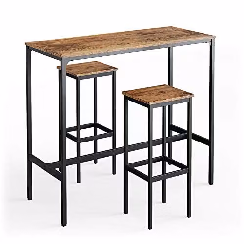 Vicco Tavolo bar alto Fyrk, Legno antico, 120 x 50 cm