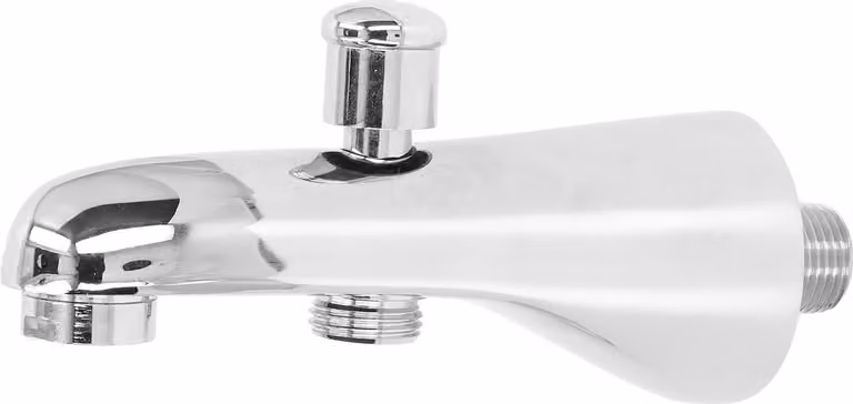 Bocca di erogazione semicircolare da G1/2, rubinetto da incasso semplice con deviatore per vasca da bagno