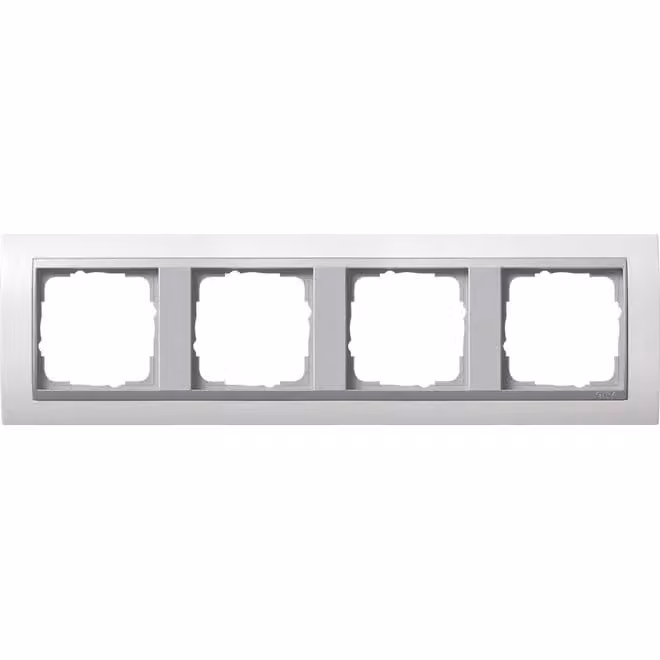 Cornice di copertura 4f.rws in alluminio ZL, Event - Cornice a 4 moduli bianca 021471