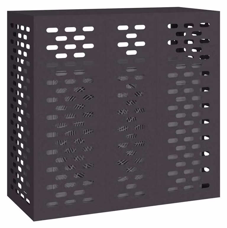 Copertura per condizionatore d'aria Nero 110 x 50 x 105 cm