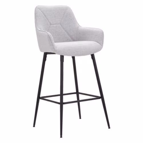 Sgabelli Alti SGABELLO BAR GREY SET 2 PZ CM 55X55X109 Mauro Ferretti