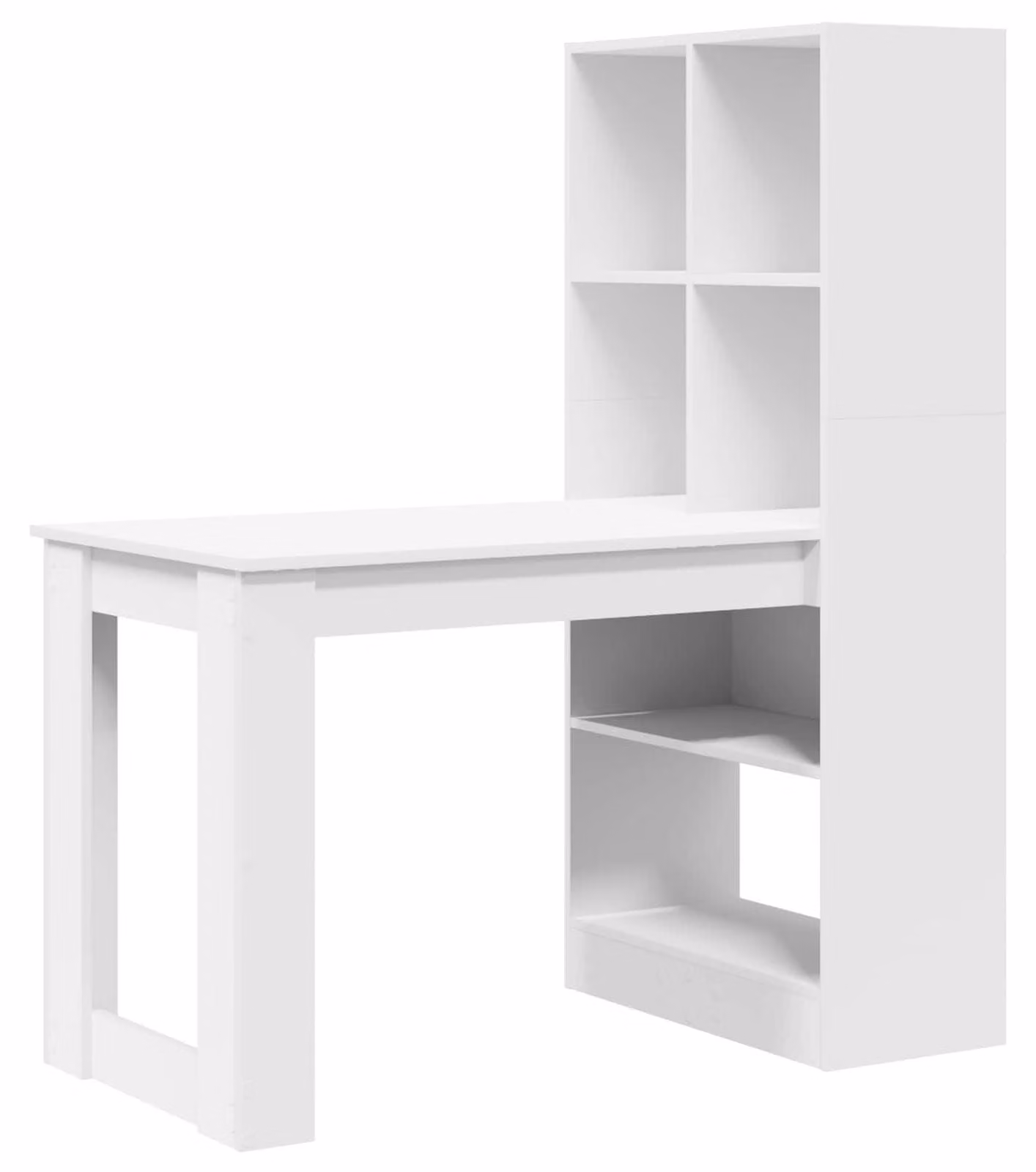 Scrivania Bianco 122 x 67 x 145 cm Legno multistrato