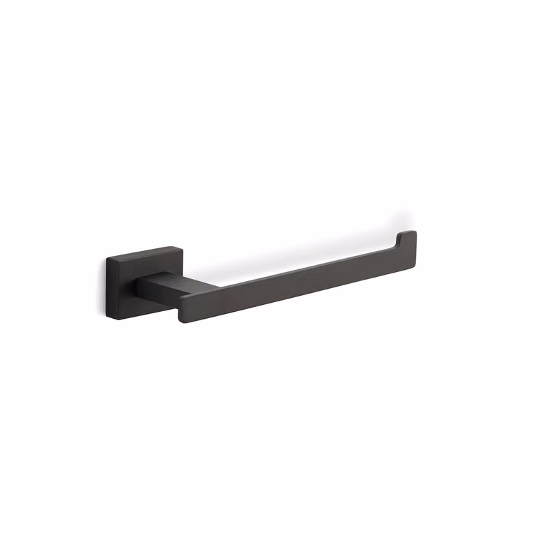Portarotolo da muro in acciaio inox e Cromall 4424 Gedy serie ATENA Nero Opaco
