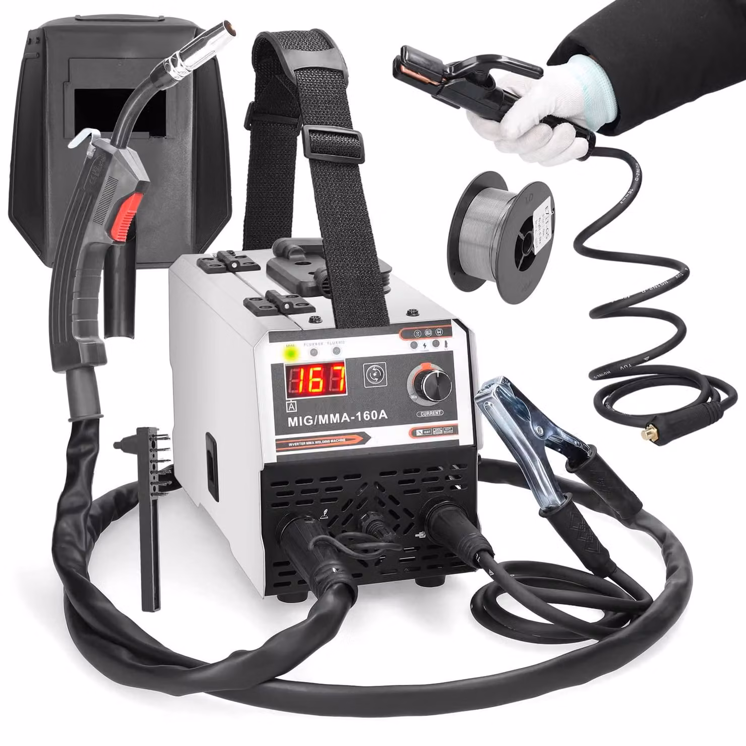 Saldatrice 2-in-1 MIG e MMA - da 20 a 120 Ampere - Design compatto e leggero