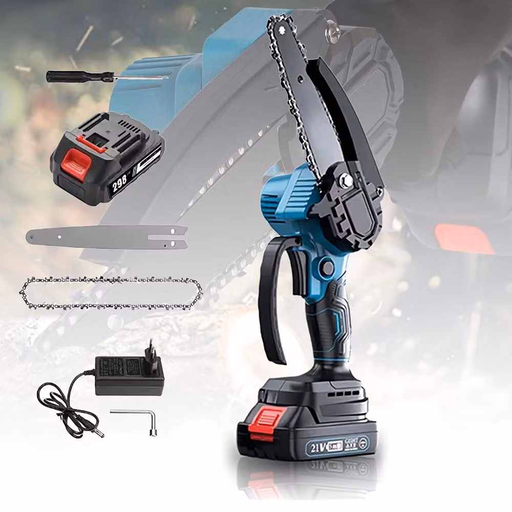 Troncatrice a catena elettrica, leggera, motore brushless, 1 batteria