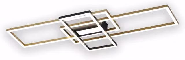 LÚZETE - PLAFONIERA LED REGOLABILE 54 W NERO/ORO ATTICUS
