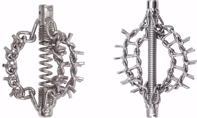 KS TOOLS Testa di slittamento con catena a spuntoni 3 catene Ø45 mm 22 mm - 900.2288