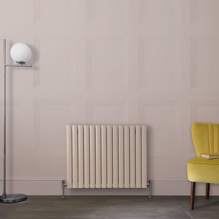 Radiatore di Design Orizzontale  Rosa (Rose Petal Rosa) -  635mm x 826mm - Pannello Singolo  - Revive