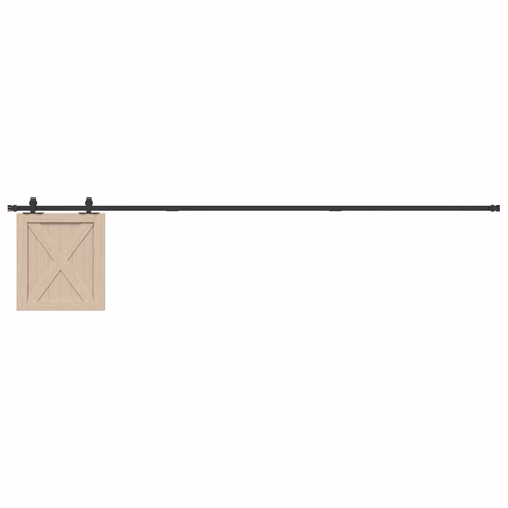 Kit Anta Scorrevole per Armadio vidaXL in Acciaio al Carbonio Nero Opaco, Larghezza: 244 cm