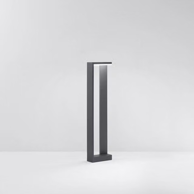 Paletto da esterno moderno Quad Perenz in alluminio con LED 10W 3000K luce bianca calda e protezione IP65 color antracite