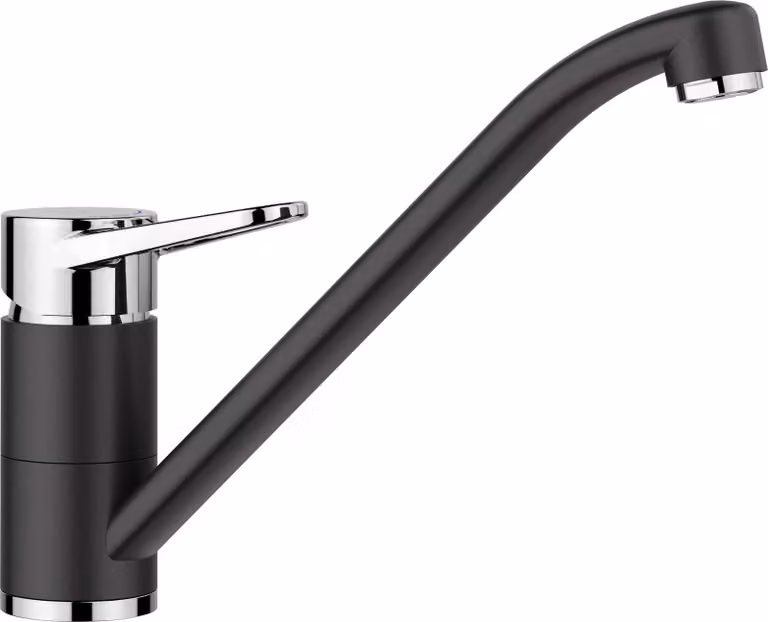 Blanco Wega II - Miscelatore per lavello, nero/cromo 526415