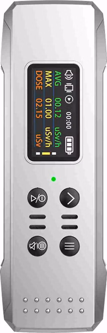 Rilevatore di radiazioni nucleari portatile, contatore Geiger portatile, display TFT da 0,96 pollici, raggi X, raggi γ, strumento di rilevamento dei raggi β, allarme in tempo reale per la dose cumulativa media, tester radioattivo domestico