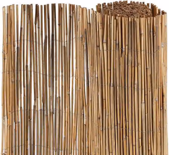 Recinzione naturale da giardino, larghezza 120x600 cm, recinzione a ramoscelli per giardino e balcone, facile da installare