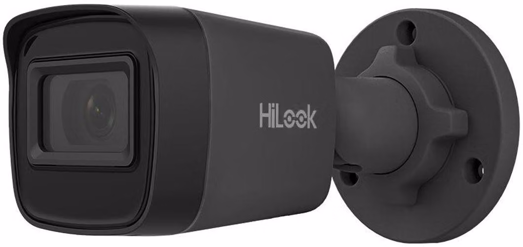 Telecamera IP bullet HiLook IPC-B141H-C, 4 MP, obiettivo 2,8 mm, visione notturna a infrarossi fino a 20 metri, PoE, colore nero