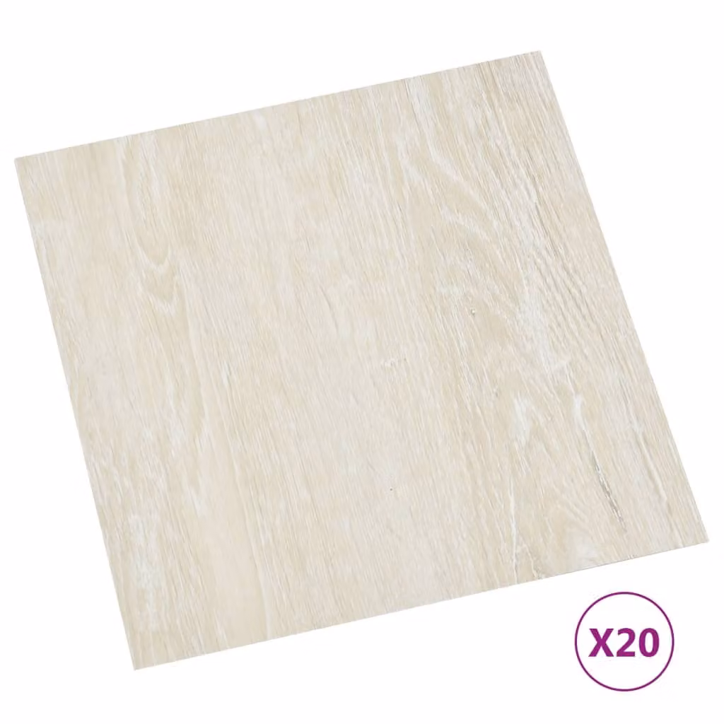 vidaXL Piastrelle in PVC autoadesive 20 pezzi 1,86 m² Crema