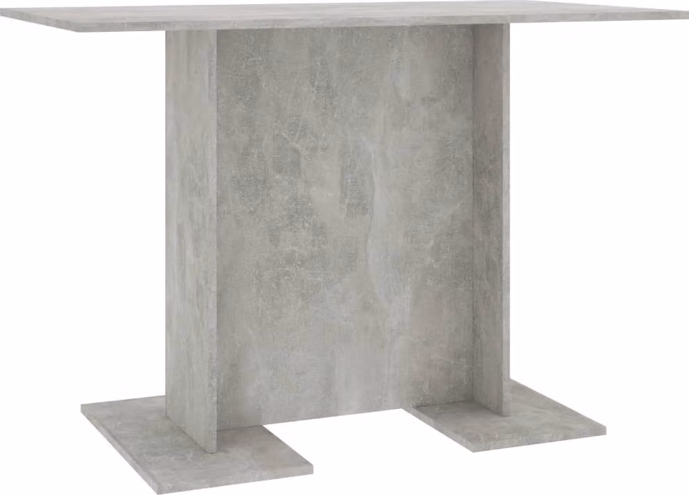 Tavolo da Pranzo Grigio Cemento 110x60x75 cm Legno Multistrato