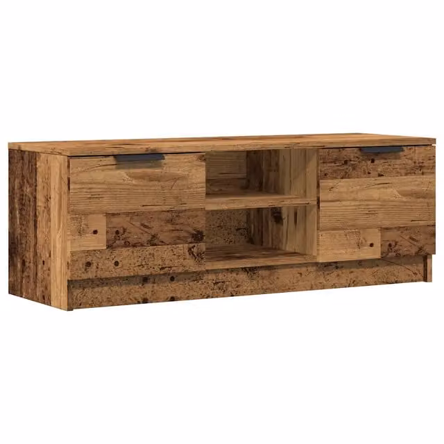Porta TV legno vecchio moderno spazio portaoggetti 102 x 35 x 36 cm in legno ingegnerizzato legno vecchio 02_0050952