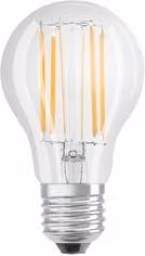 Lampadina LED Osram Retrofit Classic A Dimmable a Goccia, Attacco E27, 7,5 W, 1055 lumen, Luce Bianco Neutro, Trasparente