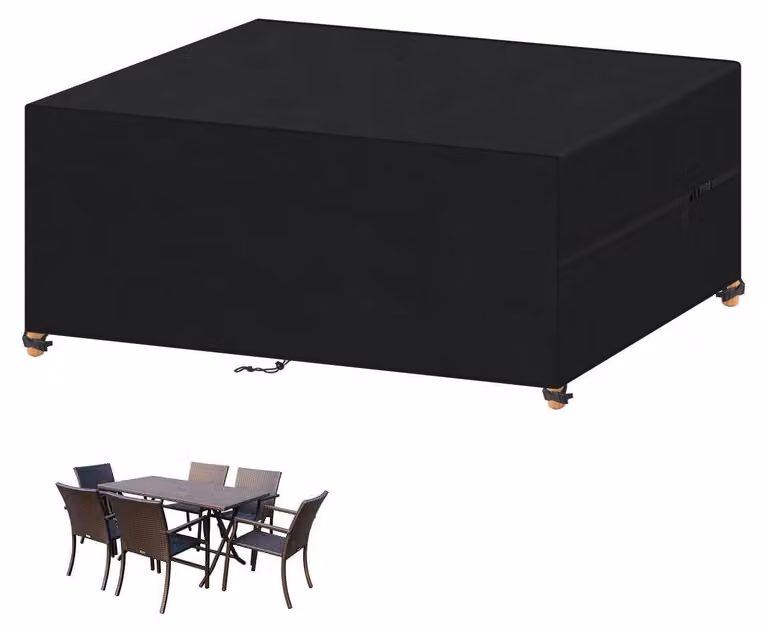 Copertura impermeabile per mobili da giardino, realizzata in tessuto Oxford 420D, dimensioni 150x90x75 cm