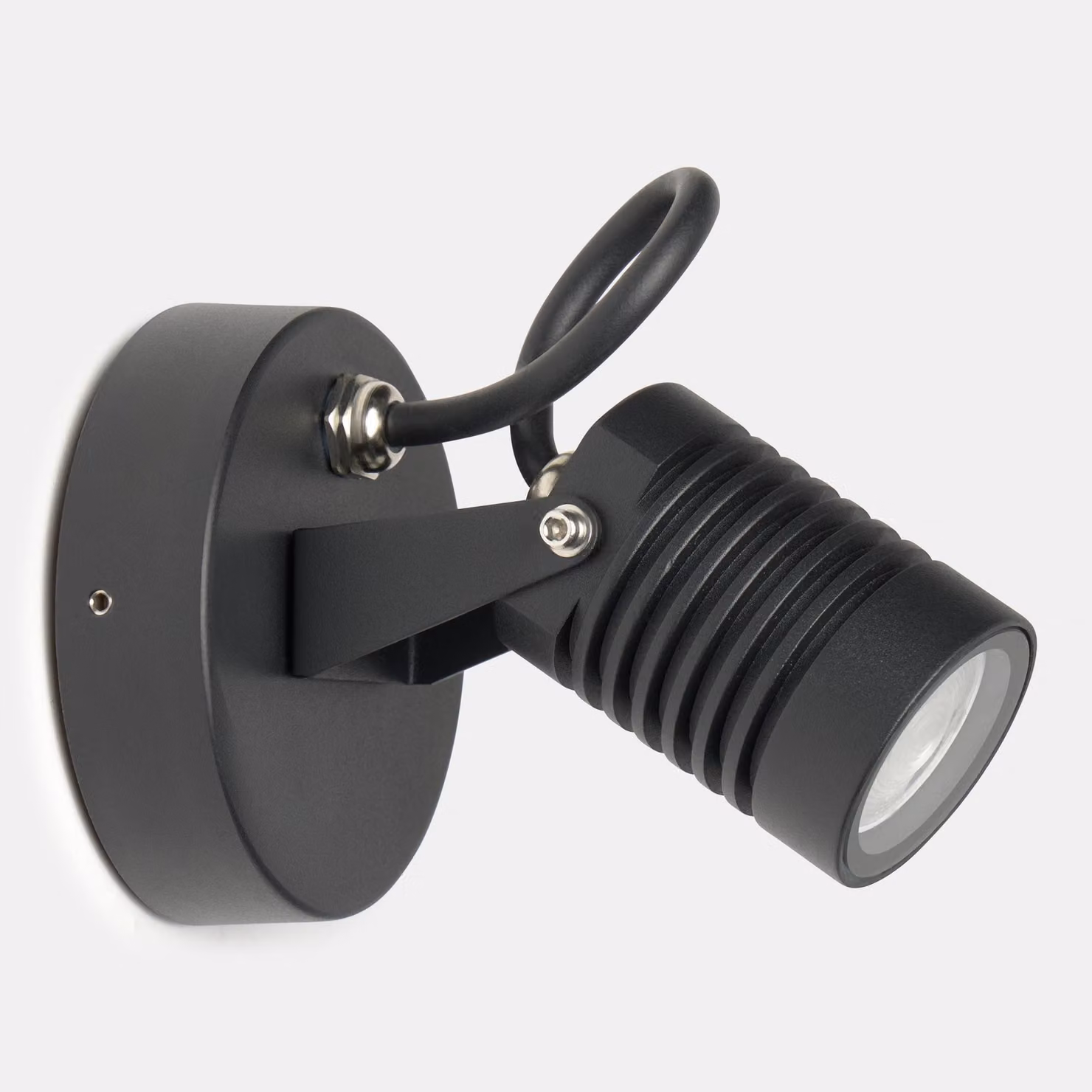 Forlight - Lampada a LED da parete Vista, 4,9W, 3000K, 525lm, IP65, 90°, CRI > 90, nera, per esterni, a basso consumo energetico, facile da installare, design moderno
