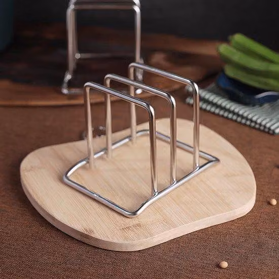 Scaffale da cucina in acciaio inossidabile a due ripiani - Soluzione salvaspazio. Ideale per taglieri, coperchi per pentole e vassoi da portata. Durevole, resistente alla corrosione e dotato di un