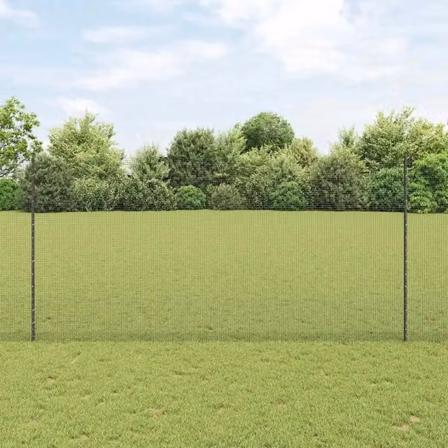 Recinzione in rete saldata con pali 50 x 1,5 m Grigio Rete 3336645