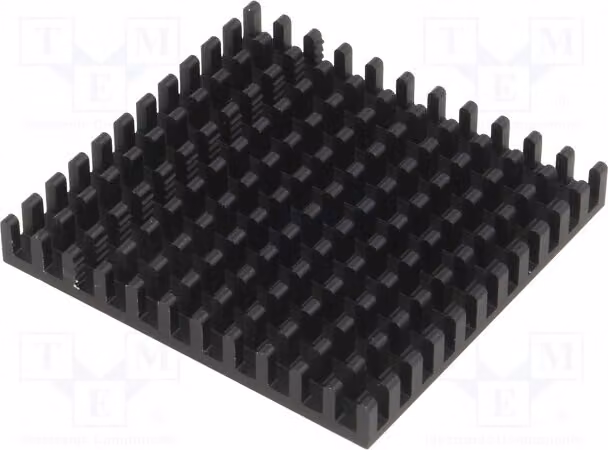 1 dissipatore di calore: stampato, altezza: 6 mm, larghezza: 45 mm, lunghezza: 42,5 mm, colore: nero, materiale: alluminio, modello: ICK, tipo: BGA 42,5 x 45
