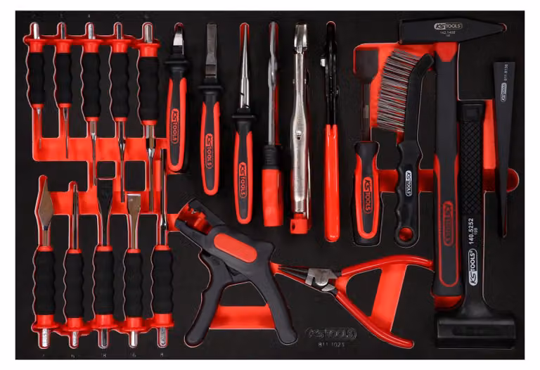 KS TOOLS Set di pinze / martello / e scalpello 23 pezzi - 811.1023