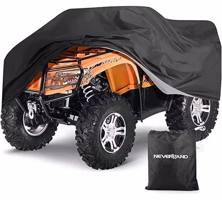 Telo protettivo impermeabile per quad, dimensioni XL, 210x120x115 cm, in poliestere, colore nero