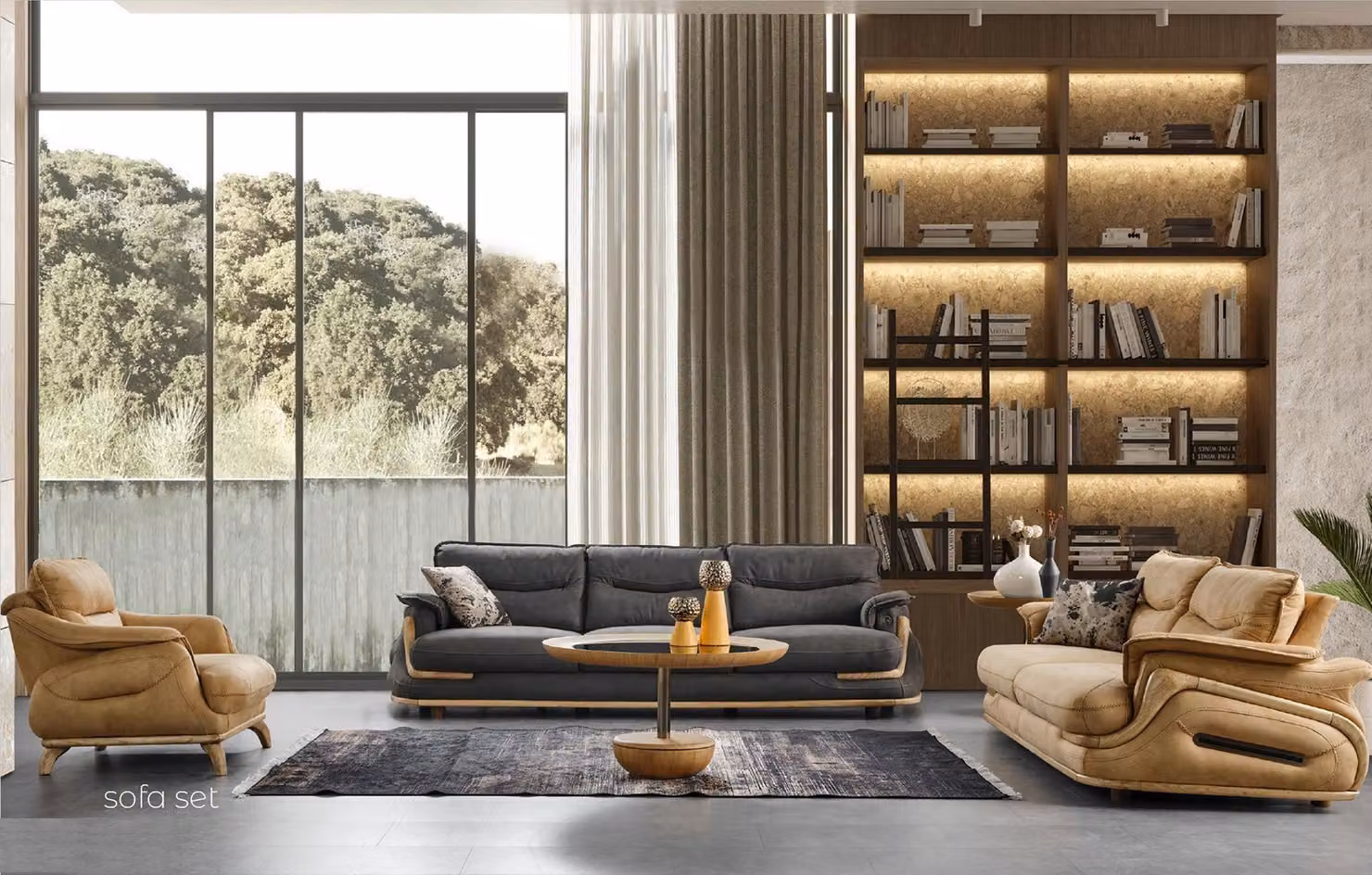 Design Sofagarnitur 4+3+1 Leder Sofa 3 tlg. Set Couchen Sofas Couch Polster