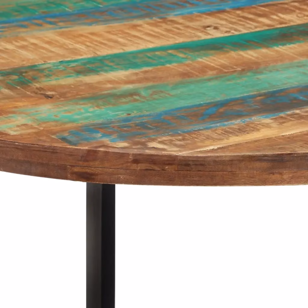 Tavolo da pranzo rettangolare vidaXL in legno multicolore con finitura opaca L: 110 cm, P: 75 cm, H: 75 cm – 2