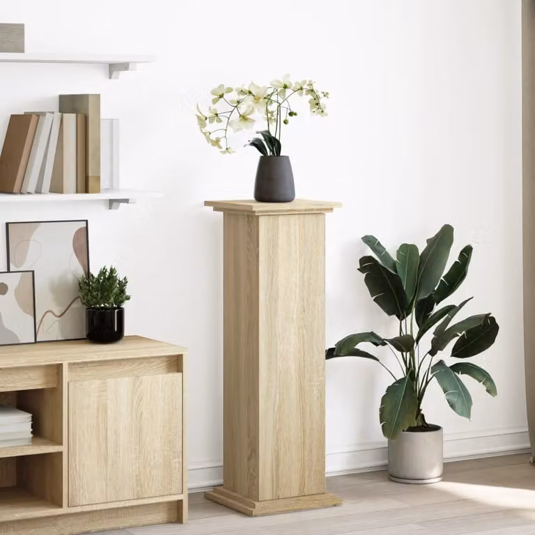 Espositore con Portaoggetti vidaXL in Rovere Sonoma Marrone, L/P/H: 31 x 30 x 90 cm