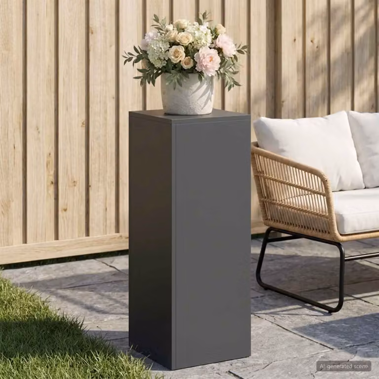 Supporto per piante vidaXL in metallo antracite L/P/H: 30 x 30 x 80 cm