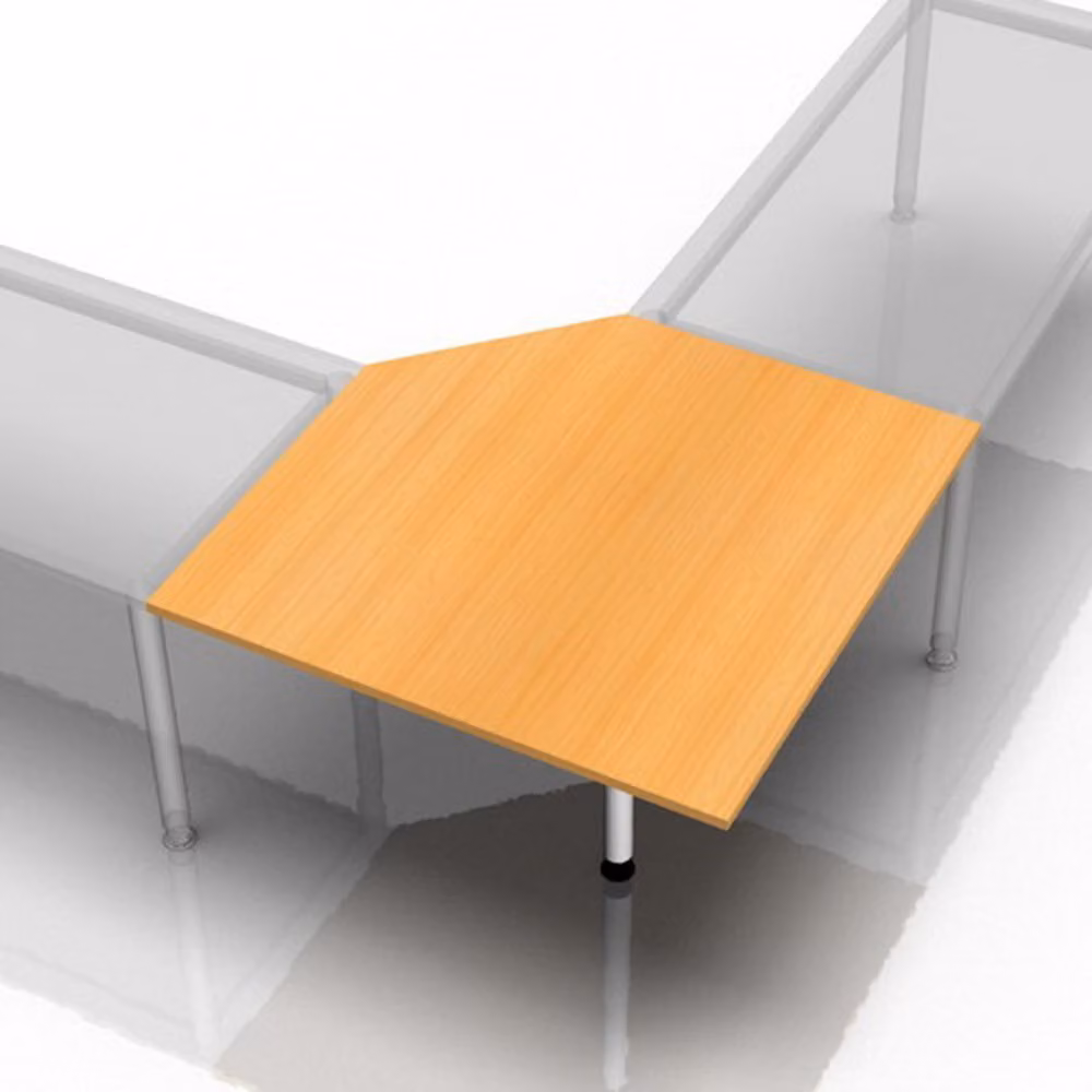XBT12 W - Pannello trapezoidale 120x120 in faggio