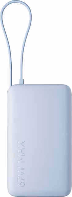 Xiaomi Power Bank con cavo integrato da 67W, 10000mAh, blu