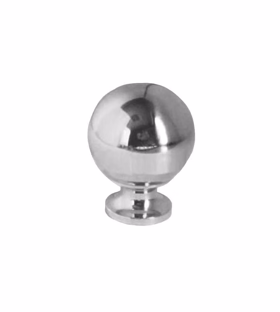 Pomolo Sfera Ottone Cromato Mm 18