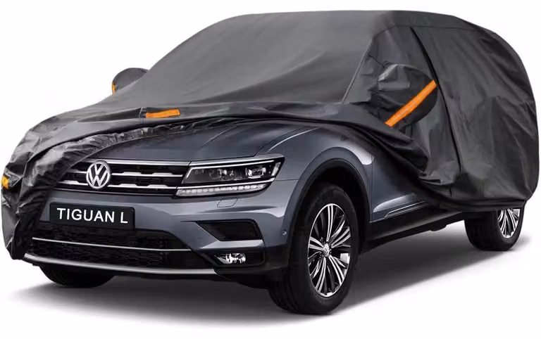 Copertura per auto impermeabile e traspirante, compatibile con VW Tiguan L/Allspace (2016-2025), colore nero