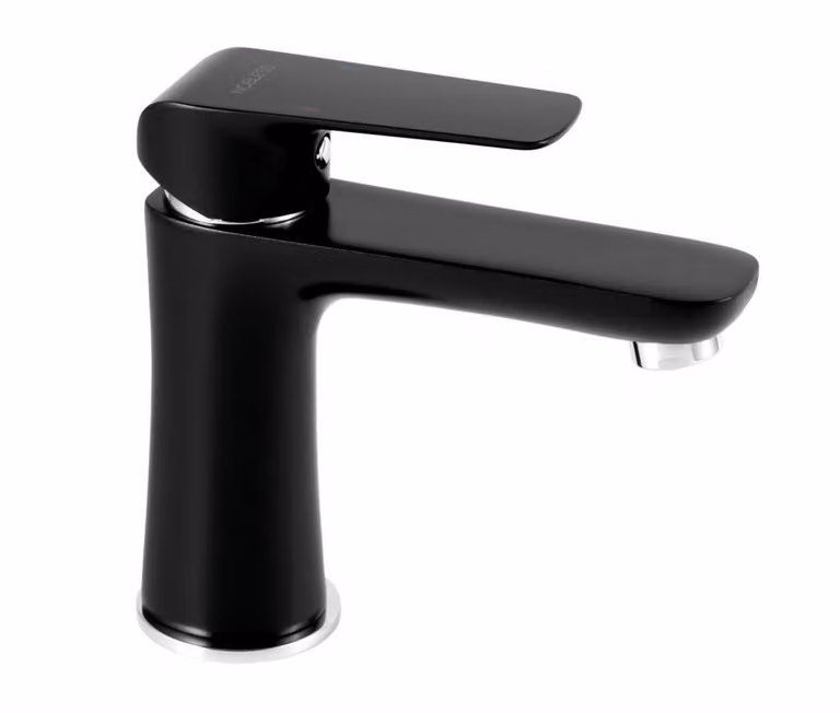 Miscelatore per lavabo La Torre con scarico Nobleless Tina nero opaco