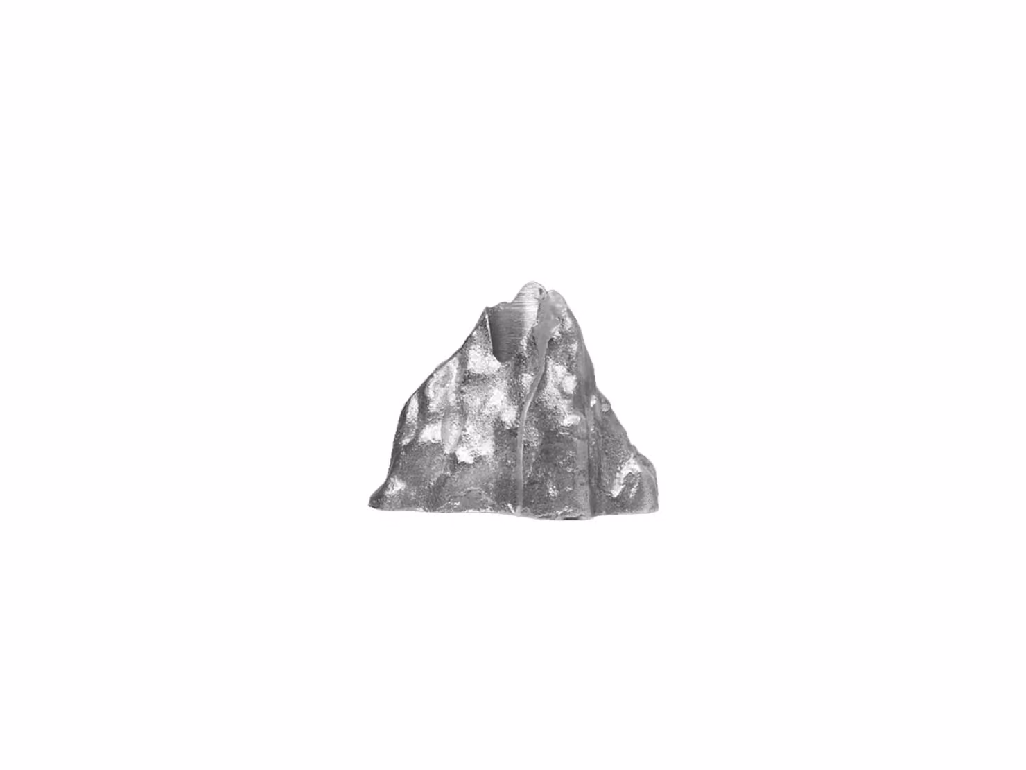 Stone Portacandele Grande - Alluminio