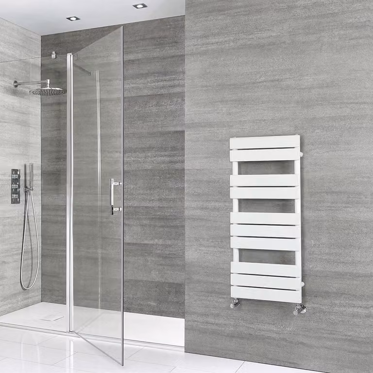 Scaldasalviette Design Bianco 975x450mm - Termoarredo Bagno - Stile Moderno - Lustro