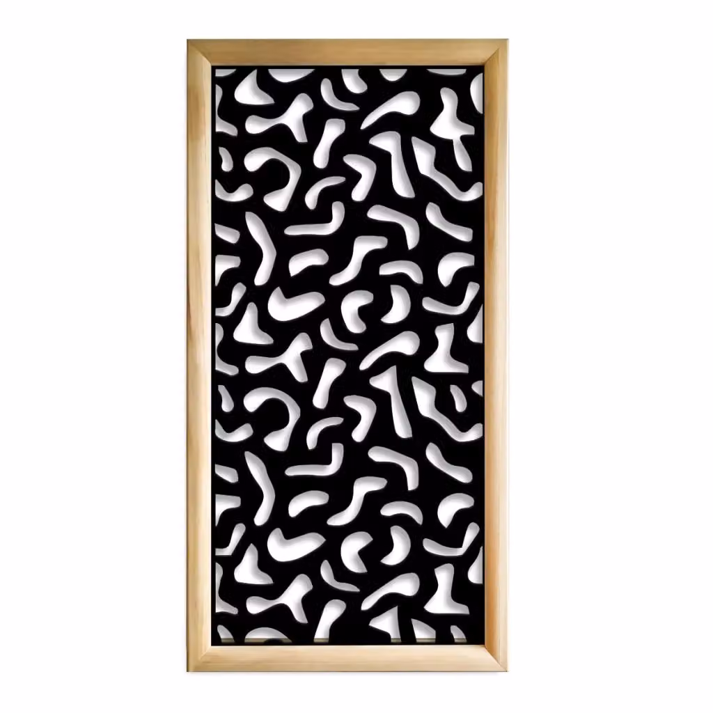 Moduli Decorativi MACCHIE Signorbit in Legno e PVC, Colore Nero, L 73 cm x H 148 cm – 2