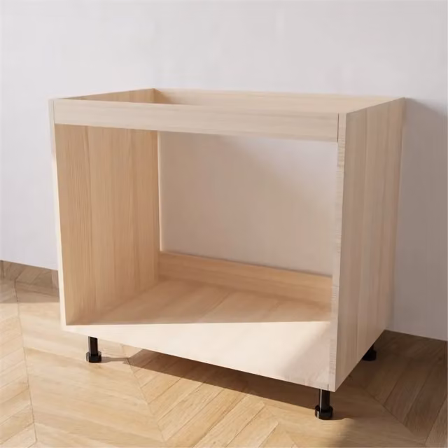 Base lavello Calandrelli in rovere senza ante per cucina, L 90 x P 55,5 x H 72 cm