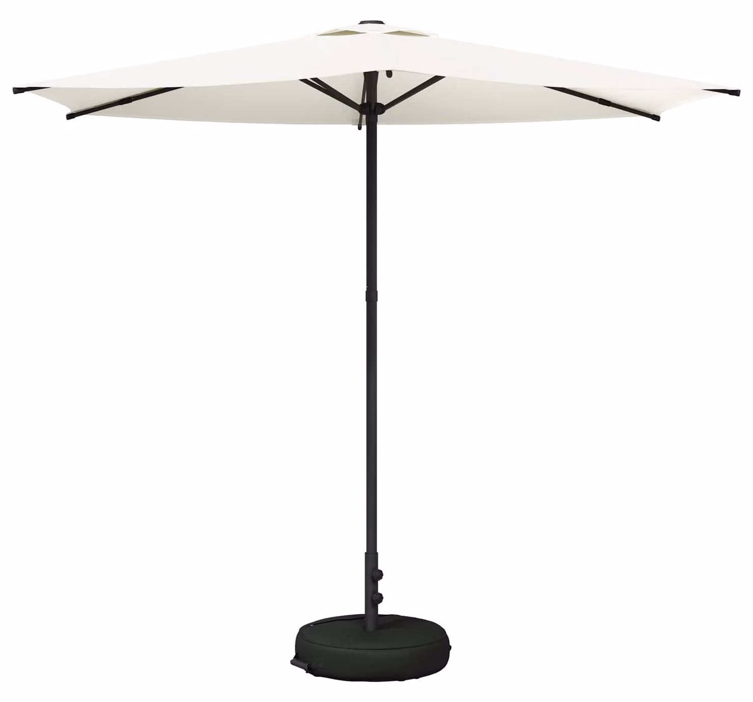 Ombrello da giardino 270 x 270 cm Poliestere Rettangolare Crema