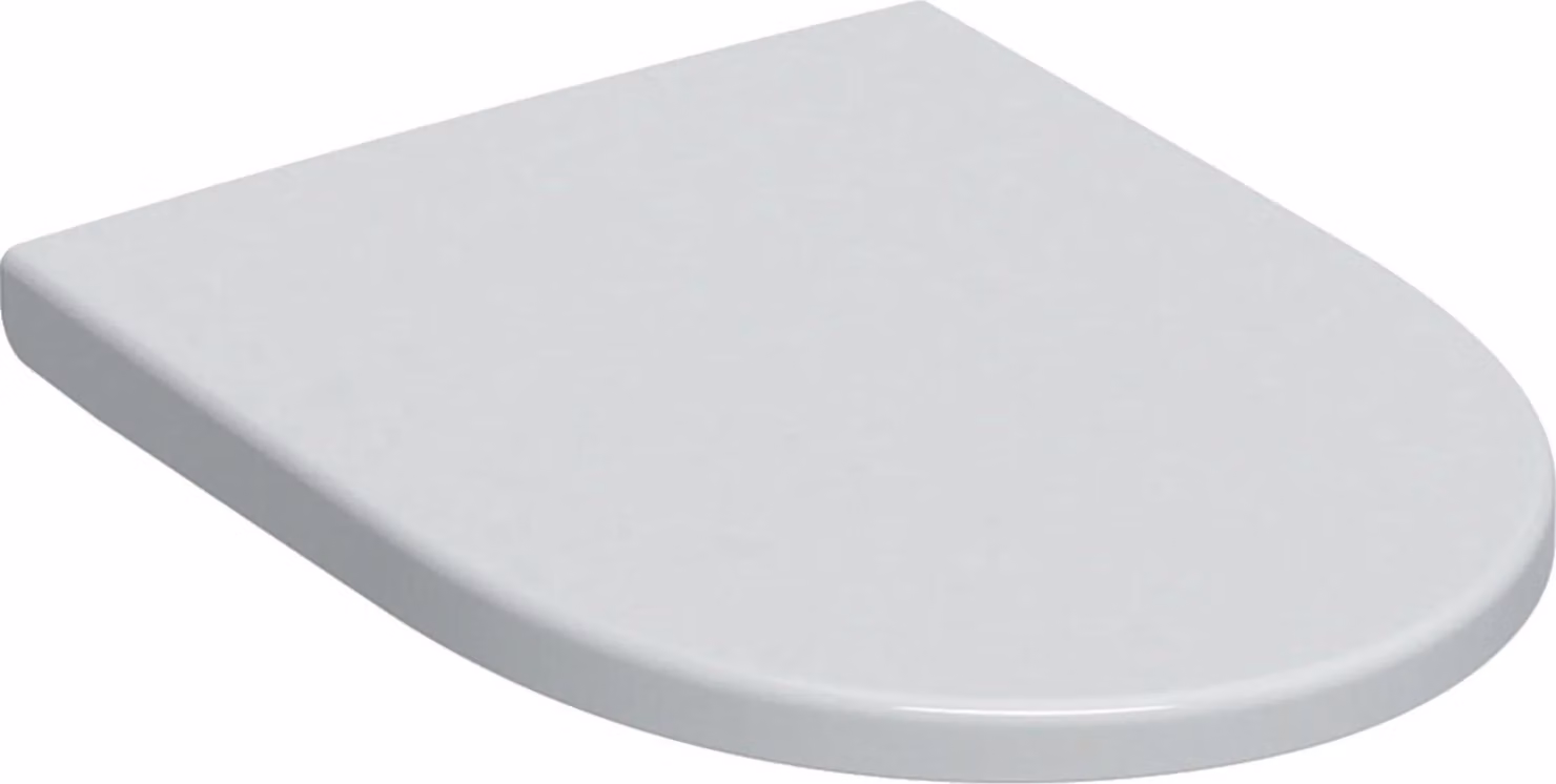 Geberit iCon Sedile WC bianco sovrapposto, chiusura ammortizzata, QR chiudibile a chiave, 1 pz.