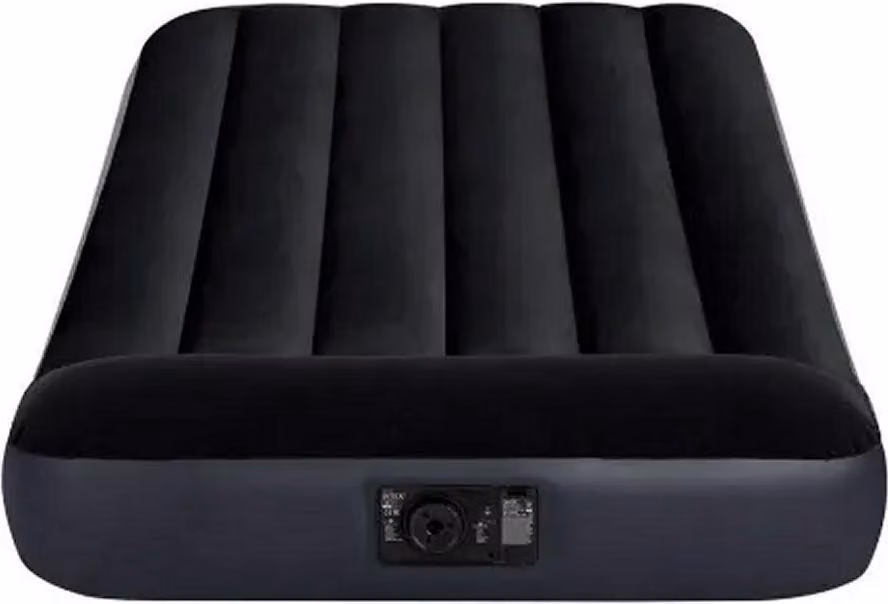 Intex 64146 Pillow Rest Classic Twin Luchtbed + Pomp 99x191x25 cm Zwart