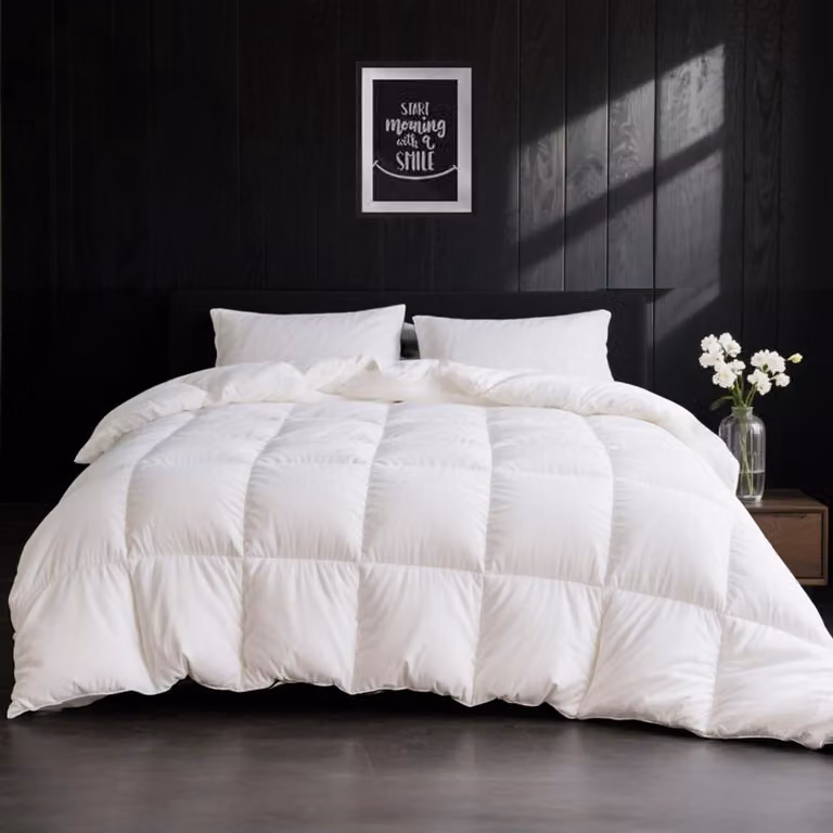 Coperta in piumino d'oca, dimensioni 220x240 cm, 100% cotone egiziano, RDS