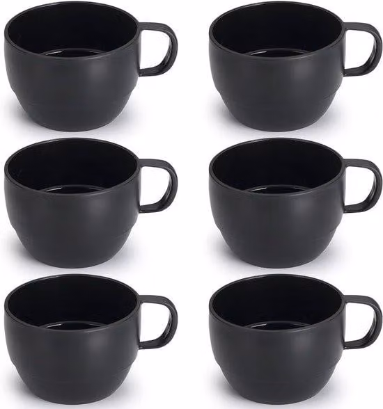 Set di contenitori per caffè in plastica - 350 ml - ideali per l'uso all'aperto